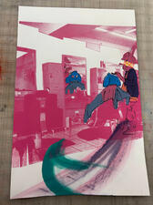 &quot;Todays Hair&quot; Created using screenprinting methods