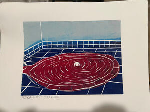 &quot;Pool&quot; printmaking