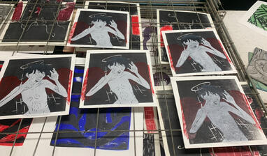 &quot;Untitled&quot; block print