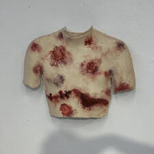 &quot;Mutilation&quot; Created using plaster, air dry clay, and paint.