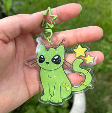 Acrylic charms of my artwork
