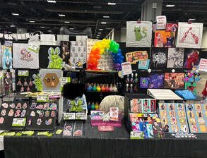 My shared booth with Teashot at Awesomecon 2025