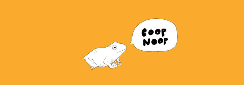 Channel banner and Discord icon for the YouTube Channel &quot;CoopNoop&quot;. Created with Procreate