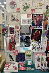 3 ft booth setup from Baltimore Comic Con
