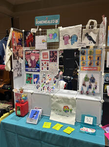 My 4ft booth setup from the Colossal Con East Craft Fair