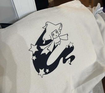 Sublimated tote bag of my fanart