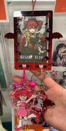 Closeup of one of the photocard holders