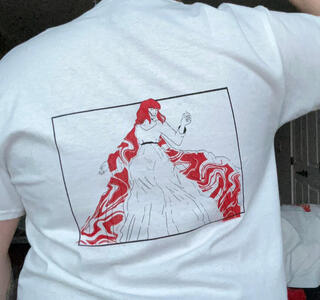 Back of my hand printed shirt design
