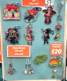 Assorted keychains