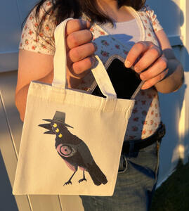 Sublimated mini tote bag of my fanart