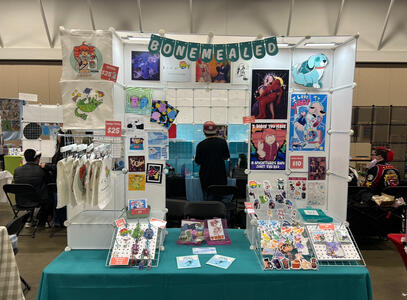 6 ft full booth setup from Anime Fredericksburg