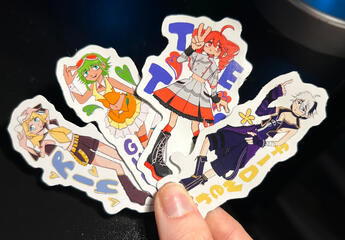 Set of stickers