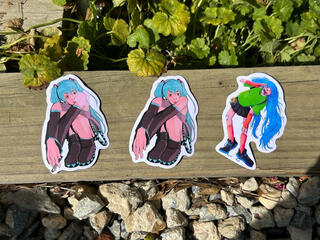 Set of stickers