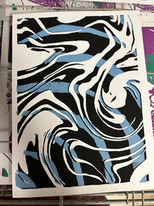 Screen printed print