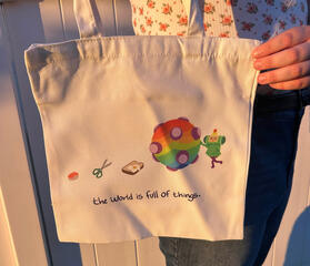 Sublimated tote bag