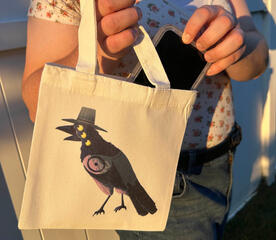 Sublimated mini tote bag