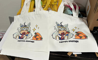 Sublimated tote bag