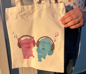 Sublimated tote bag