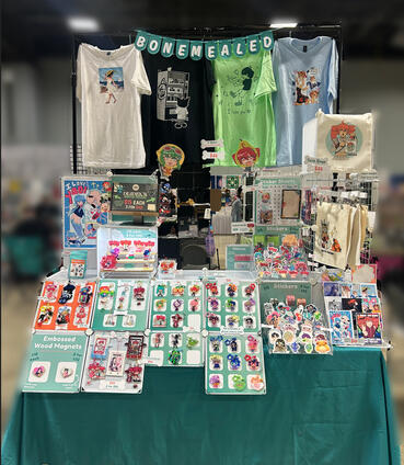 (MOST RECENT) 6 ft 50/50 table setup from Otakon