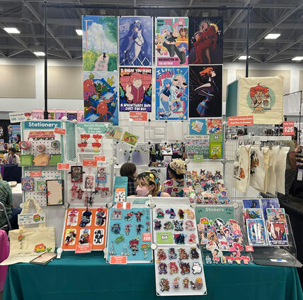 (MOST RECENT) 6 ft full booth setup from Tidewater Comicon