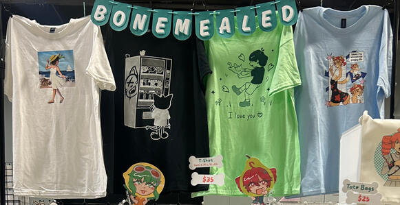 Original design shirts, screenprinted and DTF transfer